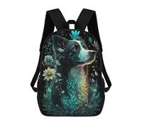 sinyumoney Mochila Infantil, Mochila Australian Shepherd Dog Impresa En 3D, Mochila Para Niños Y Niñas, Mochila Escolar Ligera Y Ajustable De 17 Pulgadas Para La Escuela Primaria 17inch