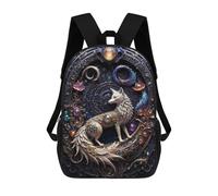 sinyumoney Mochila Infantil, Mochila Celestial Steampunk Fox Impresa En 3D, Mochila Para Niños Y Niñas, Mochila Escolar Ligera Y Ajustable De 17 Pulgadas Para La Escuela Primaria 17inch