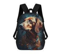sinyumoney Mochila Infantil, Mochila Dachshund Dog Enchanted Impresa En 3D, Mochila Para Niños Y Niñas, Mochila Escolar Ligera Y Ajustable De 17 Pulgadas Para La Escuela Primaria 17inch