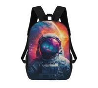 sinyumoney Mochila Infantil, Mochila Escolar Astronaut in Space Mochila Escolar De Gran Capacidad Para Estudiantes, Niños, Niñas, Adultos Y Adolescentes 17inch