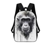 sinyumoney Mochila Infantil, Mochila Escolar Baboon Beauty Watercolor Mochila Escolar De Gran Capacidad Para Estudiantes, Niños, Niñas, Adultos Y Adolescentes 17inch