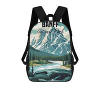 sinyumoney Mochila Infantil, Mochila Escolar Banff National Park Mochila Escolar De Gran Capacidad Para Estudiantes, Niños, Niñas, Adultos Y Adolescentes 17inch