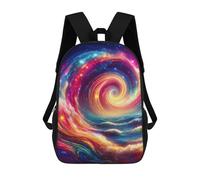 sinyumoney Mochila Infantil, Mochila Escolar Cosmic Swirl Painting Mochila Escolar De Gran Capacidad Para Estudiantes, Niños, Niñas, Adultos Y Adolescentes 17inch
