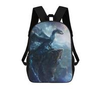 sinyumoney Mochila Infantil, Mochila Escolar Dragon On The Cliff Edge Mochila Escolar De Gran Capacidad Para Estudiantes, Niños, Niñas, Adultos Y Adolescentes 17inch