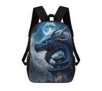 sinyumoney Mochila Infantil, Mochila Escolar Dragon's Moonlit Palace -1 Mochila Escolar De Gran Capacidad Para Estudiantes, Niños, Niñas, Adultos Y Adolescentes 17inch