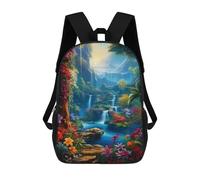 sinyumoney Mochila Infantil, Mochila Escolar Enchanted Tropical Paradise -1 Mochila Escolar De Gran Capacidad Para Estudiantes, Niños, Niñas, Adultos Y Adolescentes 17inch