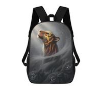 sinyumoney Mochila Infantil, Mochila Escolar Finding Myself Tiger Mochila Escolar De Gran Capacidad Para Estudiantes, Niños, Niñas, Adultos Y Adolescentes 17inch