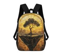 sinyumoney Mochila Infantil, Mochila Escolar Floating Tree And Mountain Mochila Escolar De Gran Capacidad Para Estudiantes, Niños, Niñas, Adultos Y Adolescentes 17inch
