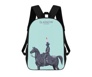 sinyumoney Mochila Infantil, Mochila Escolar Glasgow City Snippet Mochila Escolar De Gran Capacidad Para Estudiantes, Niños, Niñas, Adultos Y Adolescentes 17inch