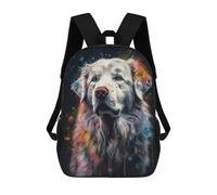 sinyumoney Mochila Infantil, Mochila Escolar Great Pyrenees Painting Mochila Escolar De Gran Capacidad Para Estudiantes, Niños, Niñas, Adultos Y Adolescentes 17inch