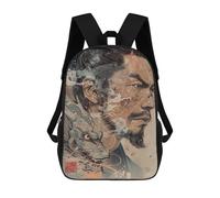 sinyumoney Mochila Infantil, Mochila Escolar Japanese Man Dragon Mochila Escolar De Gran Capacidad Para Estudiantes, Niños, Niñas, Adultos Y Adolescentes 17inch