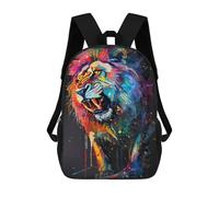 sinyumoney Mochila Infantil, Mochila Escolar Lion Popart Painting Mochila Escolar De Gran Capacidad Para Estudiantes, Niños, Niñas, Adultos Y Adolescentes 17inch