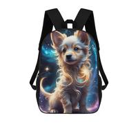 sinyumoney Mochila Infantil, Mochila Escolar Magical Cosmic Pup Mochila Escolar De Gran Capacidad Para Estudiantes, Niños, Niñas, Adultos Y Adolescentes 17inch