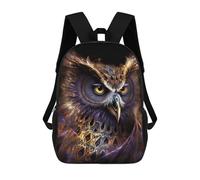 sinyumoney Mochila Infantil, Mochila Escolar Magical Glowing Owl Artwork -1 Mochila Escolar De Gran Capacidad Para Estudiantes, Niños, Niñas, Adultos Y Adolescentes 17inch