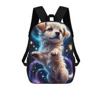 sinyumoney Mochila Infantil, Mochila Escolar Magical Puppy in Space -2 Mochila Escolar De Gran Capacidad Para Estudiantes, Niños, Niñas, Adultos Y Adolescentes 17inch