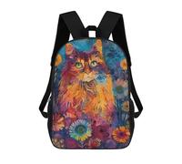 sinyumoney Mochila Infantil, Mochila Escolar Maine Coon Mochila Escolar De Gran Capacidad Para Estudiantes, Niños, Niñas, Adultos Y Adolescentes 17inch