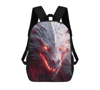 sinyumoney Mochila Infantil, Mochila Escolar Mystical White Dragon Mochila Escolar De Gran Capacidad Para Estudiantes, Niños, Niñas, Adultos Y Adolescentes 17inch