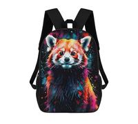 sinyumoney Mochila Infantil, Mochila Escolar Red Panda Watercolor Art Mochila Escolar De Gran Capacidad Para Estudiantes, Niños, Niñas, Adultos Y Adolescentes 17inch