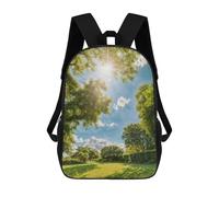sinyumoney Mochila Infantil, Mochila Escolar Sunlight Through The Trees Mochila Escolar De Gran Capacidad Para Estudiantes, Niños, Niñas, Adultos Y Adolescentes 17inch