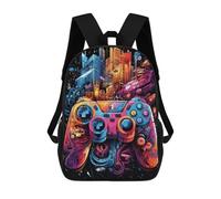 sinyumoney Mochila Infantil, Mochila Escolar Vibrant Gaming Controller Artwork -38 Mochila Escolar De Gran Capacidad Para Estudiantes, Niños, Niñas, Adultos Y Adolescentes 17inch