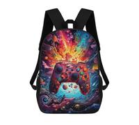 sinyumoney Mochila Infantil, Mochila Escolar Vibrant Gaming Controller Artwork -90 Mochila Escolar De Gran Capacidad Para Estudiantes, Niños, Niñas, Adultos Y Adolescentes 17inch
