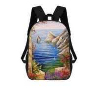 sinyumoney Mochila Infantil, Mochila Escolar View of The Rocks Mochila Escolar De Gran Capacidad Para Estudiantes, Niños, Niñas, Adultos Y Adolescentes 17inch
