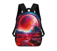 sinyumoney Mochila Infantil, Mochila Evil Aura Impresa En 3D, Mochila Para Niños Y Niñas, Mochila Escolar Ligera Y Ajustable De 17 Pulgadas Para La Escuela Primaria 17inch