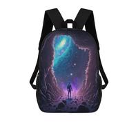 sinyumoney Mochila Infantil, Mochila Gateway to The Stars -1 Impresa En 3D, Mochila Para Niños Y Niñas, Mochila Escolar Ligera Y Ajustable De 17 Pulgadas Para La Escuela Primaria 17inch