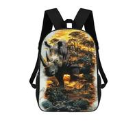 sinyumoney Mochila Infantil, Mochila Guardian of The Savanna Impresa En 3D, Mochila Para Niños Y Niñas, Mochila Escolar Ligera Y Ajustable De 17 Pulgadas Para La Escuela Primaria 17inch