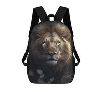 sinyumoney Mochila Infantil, Mochila Lion In The Forest Impresa En 3D, Mochila Para Niños Y Niñas, Mochila Escolar Ligera Y Ajustable De 17 Pulgadas Para La Escuela Primaria 17inch