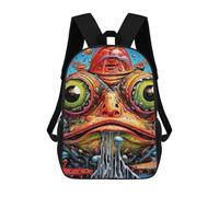 sinyumoney Mochila Infantil, Mochila Melting Fantasy Creature Impresa En 3D, Mochila Para Niños Y Niñas, Mochila Escolar Ligera Y Ajustable De 17 Pulgadas Para La Escuela Primaria 17inch