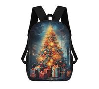 sinyumoney Mochila Infantil, Mochila Merry And Bright Impresa En 3D, Mochila Para Niños Y Niñas, Mochila Escolar Ligera Y Ajustable De 17 Pulgadas Para La Escuela Primaria 17inch