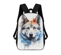 sinyumoney Mochila Infantil, Mochila Norwegian Elkhound Impresa En 3D, Mochila Para Niños Y Niñas, Mochila Escolar Ligera Y Ajustable De 17 Pulgadas Para La Escuela Primaria 17inch