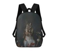 sinyumoney Mochila Infantil, Mochila Squirrel Hiding in The Woods Impresa En 3D, Mochila Para Niños Y Niñas, Mochila Escolar Ligera Y Ajustable De 17 Pulgadas Para La Escuela Primaria 17inch