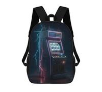 sinyumoney Mochila Infantil, Mochila Thunder Slot Machine Impresa En 3D, Mochila Para Niños Y Niñas, Mochila Escolar Ligera Y Ajustable De 17 Pulgadas Para La Escuela Primaria 17inch