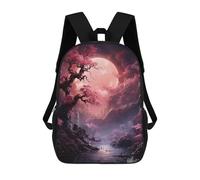 sinyumoney Mochila Infantil Mystical Moonlit Forest Para Niños Y Niñas, Mochila De Viaje Para Niños, Mochila Escolar Para Adolescentes 17inch