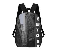 sinyumoney Mochila Infantil NYC Mochila Escolar 3D Mochila Escolar Para Niños Mochilas Escolares Mochila De Moda Con Bolsillo Bolsas Para Libros 17inch