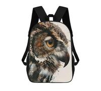 sinyumoney Mochila Infantil Owl Painting Watercolor Mochila Escolar 3D Mochila Escolar Para Niños Mochilas Escolares Mochila De Moda Con Bolsillo Bolsas Para Libros 17inch