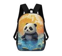 sinyumoney Mochila Infantil, Panda in Space Pond Mochila Escolar De Gran Capacidad Para Estudiantes, Mochila Para Libros, Mochila Para Niños, Niñas, Adultos Y Adolescentes 17inch