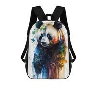 sinyumoney Mochila Infantil Panda in Watercolor Mochila Escolar 3D Mochila Escolar Para Niños Mochilas Escolares Mochila De Moda Con Bolsillo Bolsas Para Libros 17inch