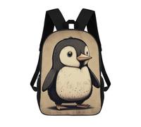 sinyumoney Mochila Infantil, Penguin Cartoon Animal Mochila Escolar De Gran Capacidad Para Estudiantes, Mochila Para Libros, Mochila Para Niños, Niñas, Adultos Y Adolescentes 17inch