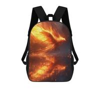 sinyumoney Mochila Infantil, Phoenix Bird Flying Mochila Escolar De Gran Capacidad Para Estudiantes, Mochila Para Libros, Mochila Para Niños, Niñas, Adultos Y Adolescentes 17inch