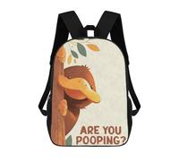 sinyumoney Mochila Infantil Platypus Peeking Are You Pooping Mochila Escolar 3D Mochila Escolar Para Niños Mochilas Escolares Mochila De Moda Con Bolsillo Bolsas Para Libros 17inch