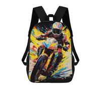 sinyumoney Mochila Infantil Racing Spirit Motorcycle Speed Artwork -1 Para Niños Y Niñas, Mochila De Viaje Para Niños, Mochila Escolar Para Adolescentes 17inch