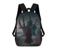 sinyumoney Mochila Infantil, Red Cloak in The Haunted Forest Mochila Escolar De Gran Capacidad Para Estudiantes, Mochila Para Libros, Mochila Para Niños, Niñas, Adultos Y Adolescentes 17inch