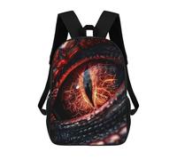 sinyumoney Mochila Infantil Red Dragon Eye Mochila Escolar 3D Mochila Escolar Para Niños Mochilas Escolares Mochila De Moda Con Bolsillo Bolsas Para Libros 17inch