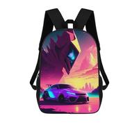 sinyumoney Mochila Infantil Retro Car 11 Para Niños Y Niñas, Mochila De Viaje Para Niños, Mochila Escolar Para Adolescentes 17inch