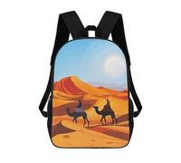 sinyumoney Mochila Infantil Sahara Desert Mochila Escolar 3D Mochila Escolar Para Niños Mochilas Escolares Mochila De Moda Con Bolsillo Bolsas Para Libros 17inch