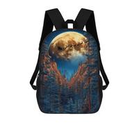 sinyumoney Mochila Infantil, Santas Flight Through Forest Mochila Escolar De Gran Capacidad Para Estudiantes, Mochila Para Libros, Mochila Para Niños, Niñas, Adultos Y Adolescentes 17inch