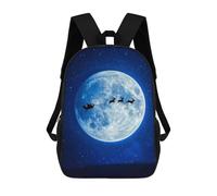 sinyumoney Mochila Infantil, Santas Sleigh on Christmas Eve Mochila Escolar De Gran Capacidad Para Estudiantes, Mochila Para Libros, Mochila Para Niños, Niñas, Adultos Y Adolescentes 17inch